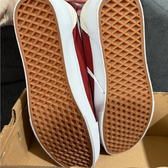 Vans Old Skool Canvas Suede Fire Brick White and Rust Mens 9 Womens 10.5 New - Picture 6 of 8